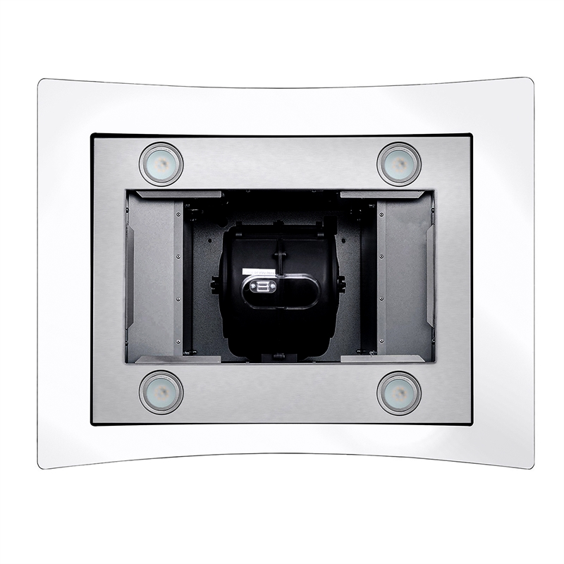 30 in. Lumin Collection Ducted Island Range Hood in Stainless Steel