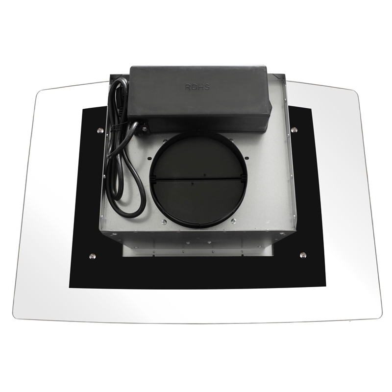 30 in. Lumin Collection Ducted Island Range Hood in Stainless Steel