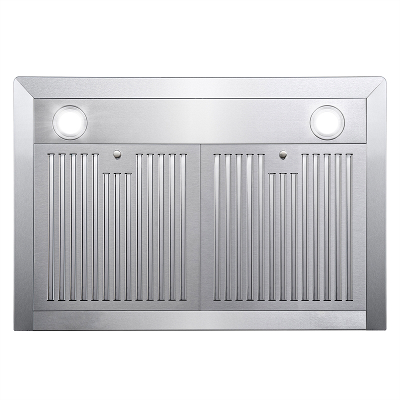 30 in. Vista Collection Ducted Wall Mount Range Hood in Stainless Steel
