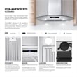 30 in. Vista Collection Ducted Wall Mount Range Hood in Stainless Steel