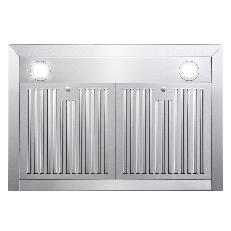 30 in. Vista Collection Ducted Wall Mount Range Hood in Stainless Steel