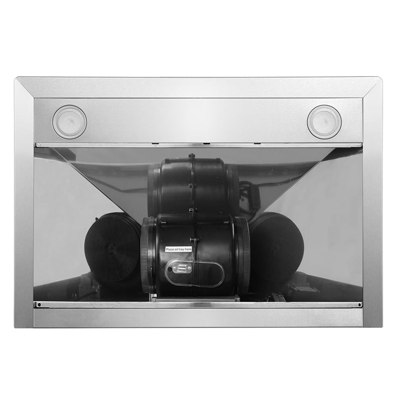 30 in. Vista Collection Ducted Wall Mount Range Hood in Stainless Steel