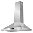 30 in. Vista Collection Ducted Wall Mount Range Hood in Stainless Steel