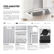 30 in. Vista Collection Ducted Wall Mount Range Hood in Stainless Steel
