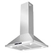 30 in. Lumin Collection Ductless Island Range Hood in Stainless Steel