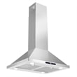 30 in. Lumin Collection Ductless Island Range Hood in Stainless Steel