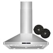 30 in. Lumin Collection Ductless Island Range Hood in Stainless Steel