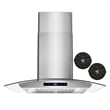 30 in. Vista Collection Ductless Wall Mount Range Hood in Stainless Steel