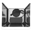 36 in. Lumin Collection Ducted Island Range Hood in Stainless Steel