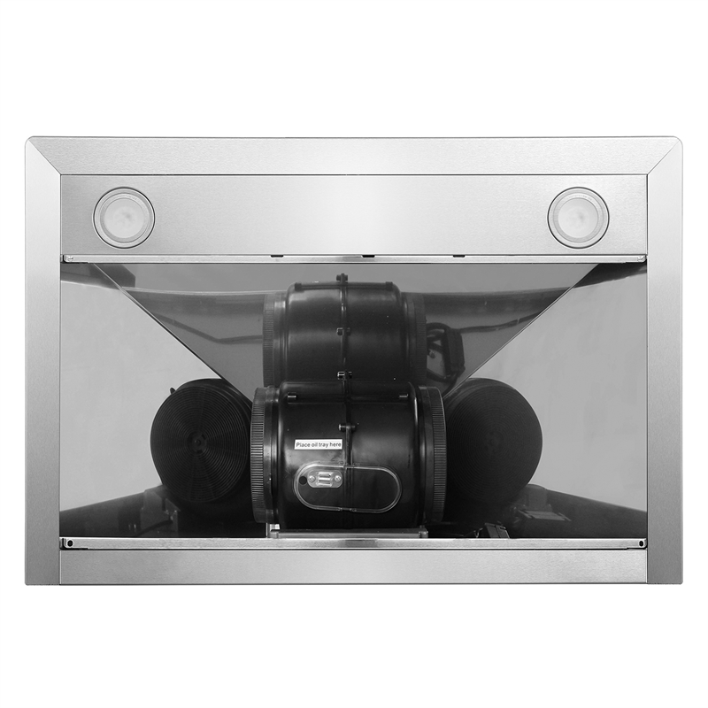 30 in. Vista Collection Ductless Wall Mount Range Hood in Stainless Steel
