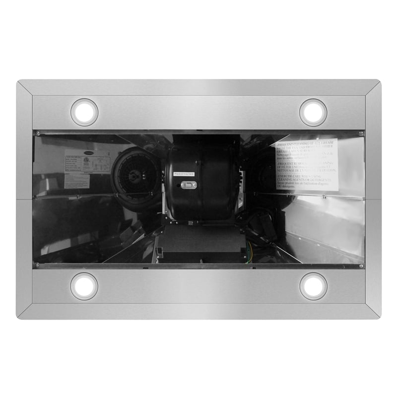 36 in. Lumin Collection Ducted Island Range Hood in Stainless Steel