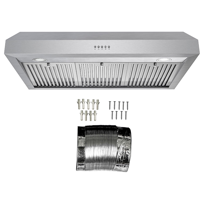 36 in. Haven Collection Ducted Under Cabinet Range Hood in Stainless Steel