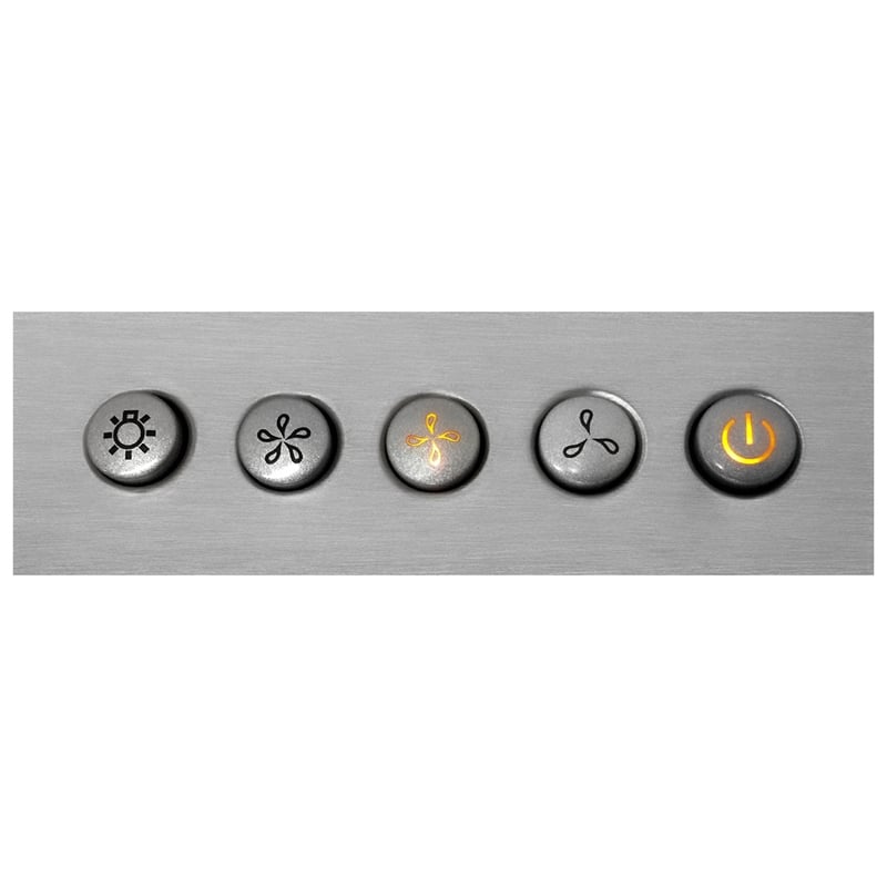 36 in. Vista Collection Ducted Wall Mount Range Hood in Stainless Steel