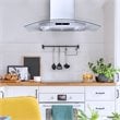 36 in. Vista Collection Ducted Wall Mount Range Hood in Stainless Steel