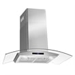 36 in. Vista Collection Ducted Wall Mount Range Hood in Stainless Steel