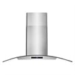 36 in. Vista Collection Ducted Wall Mount Range Hood in Stainless Steel