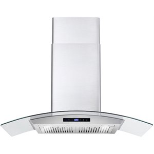 36 in. Vista Collection Ducted Wall Mount Range Hood in Stainless Steel