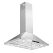 36 in. Lumin Collection Ductless Island Range Hood in Stainless Steel