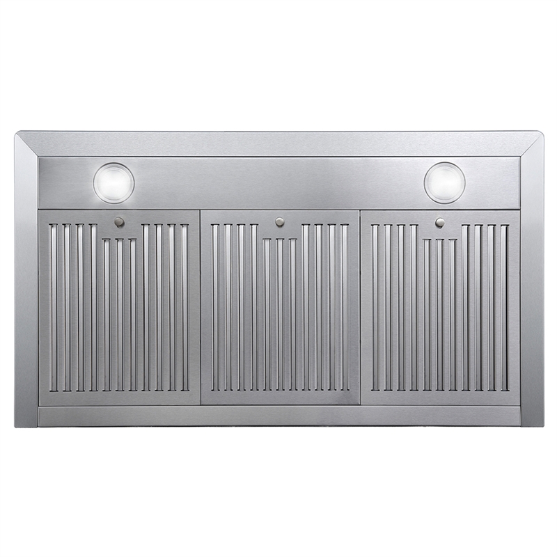 36 in. Vista Collection Ductless Wall Mount Range Hood in Stainless Steel