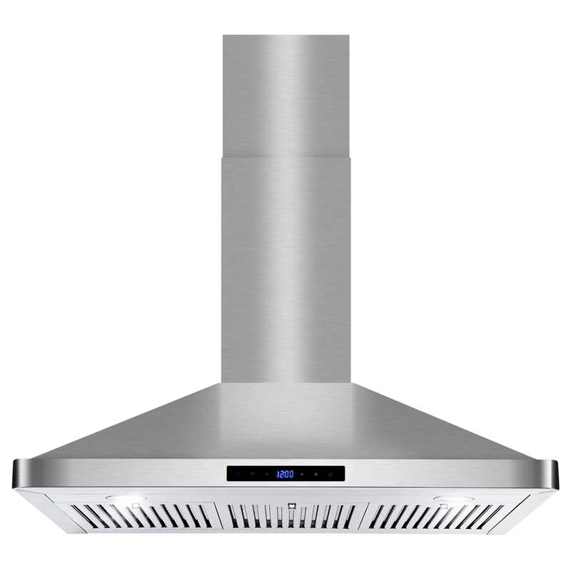 36 in. Vista Collection Ductless Wall Mount Range Hood in Stainless Steel