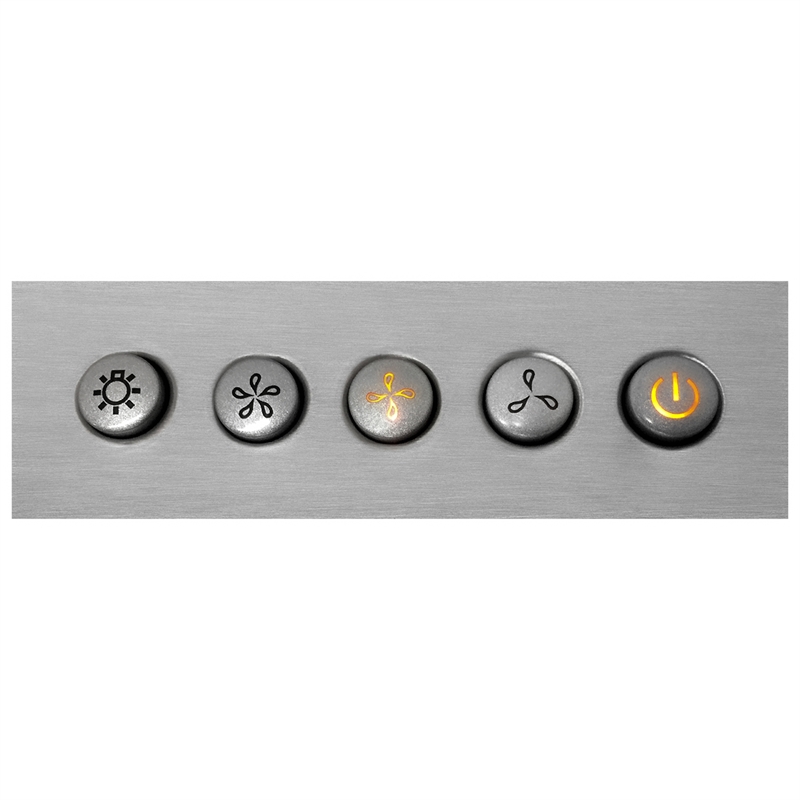 36 in. Vista Collection Ductless Wall Mount Range Hood in Stainless Steel