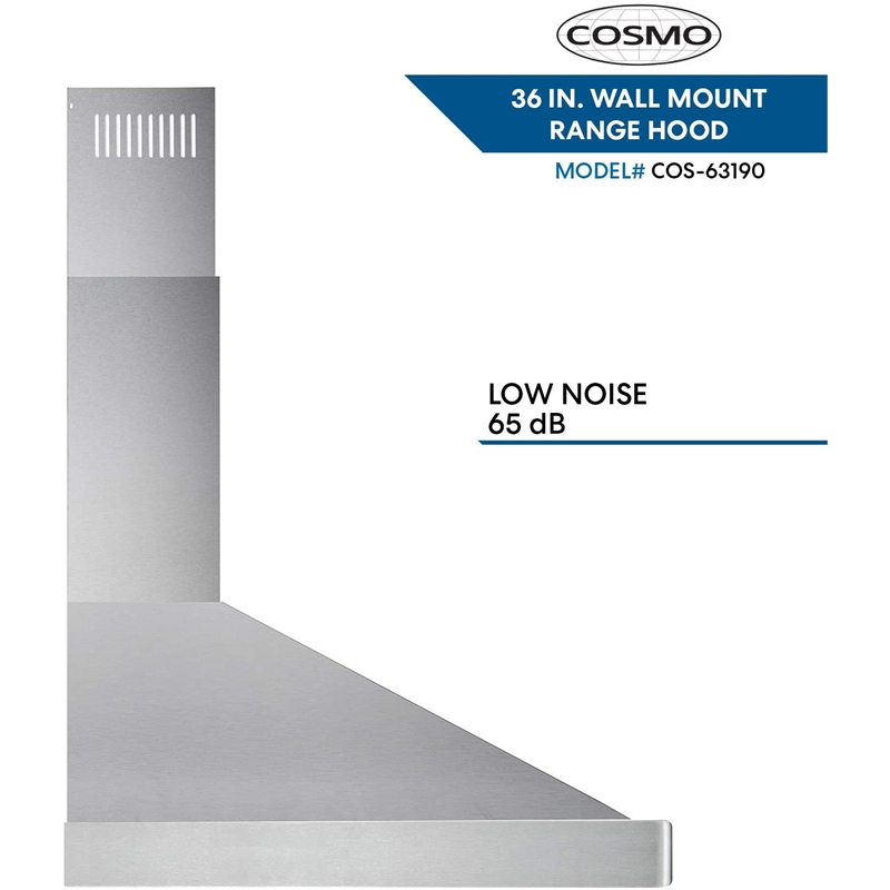 36 in. Wall Mount Range Hood Cosmo Appliances (COS-63190)