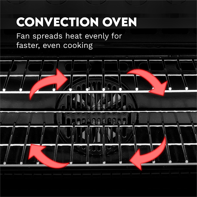 36 in. Nebula Collection 3.8 cu. ft. 5 Burners Gas Range- LP Kit