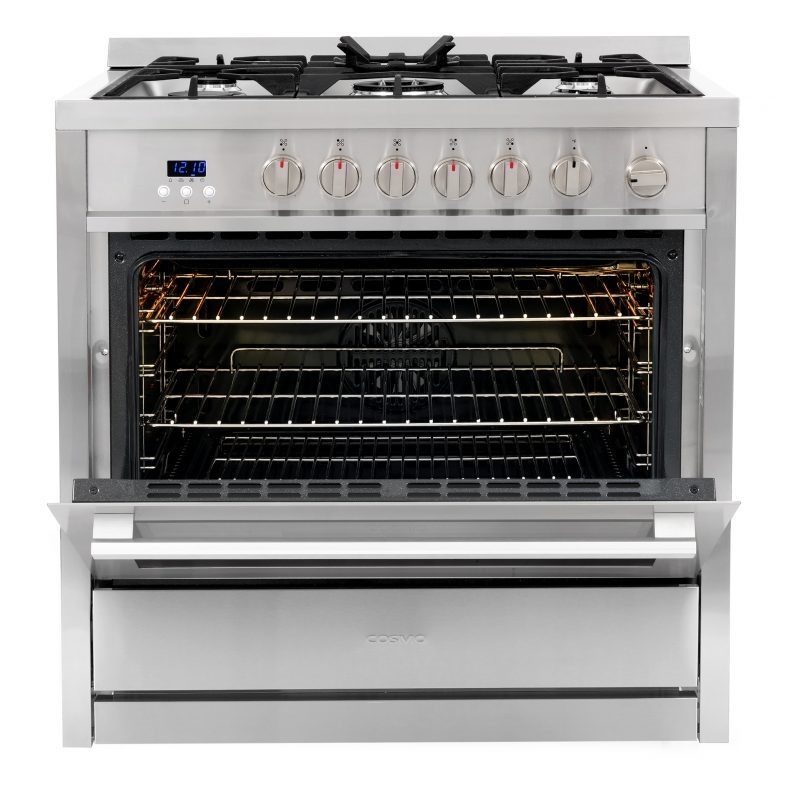 36 in. Nebula Collection 3.8 cu. ft. 5 Burners Gas Range- LP Kit
