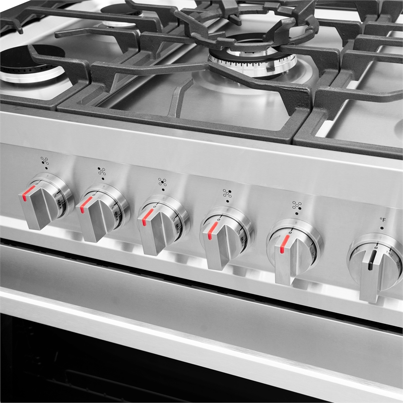 36 in. Nebula Collection 3.8 cu. ft. 5 Burners Gas Range- LP Kit