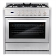 36 in. Nebula Collection 4.4 cu. ft. 5 Burners Gas Range- LP Kit