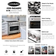 36 in. Nebula Collection 3.8 cu. ft. 5 Burner Gas Range - Propane Kit