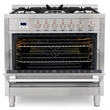 36 in. Nebula Collection 3.8 cu. ft. 5 Burner Gas Range - Propane Kit