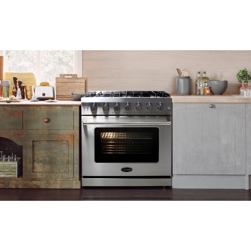 36 in. Haven Collection 6.0 cu. ft. 6 Burner Gas Range - Liquid Propane