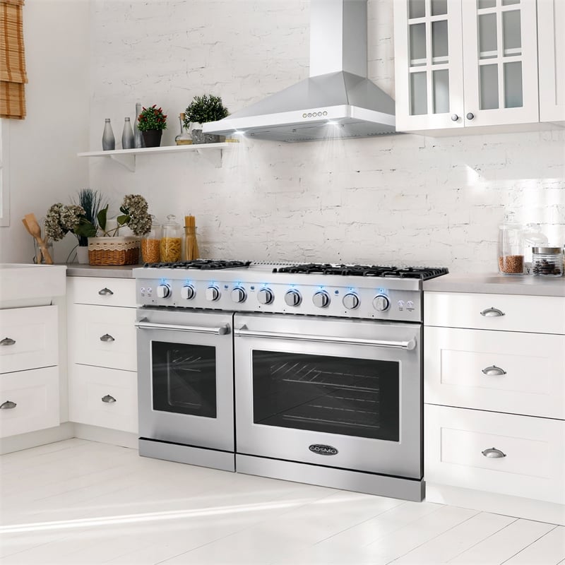 48 in. Haven Collection 7 cu. ft. Double Oven Gas Range - Liquid Propane