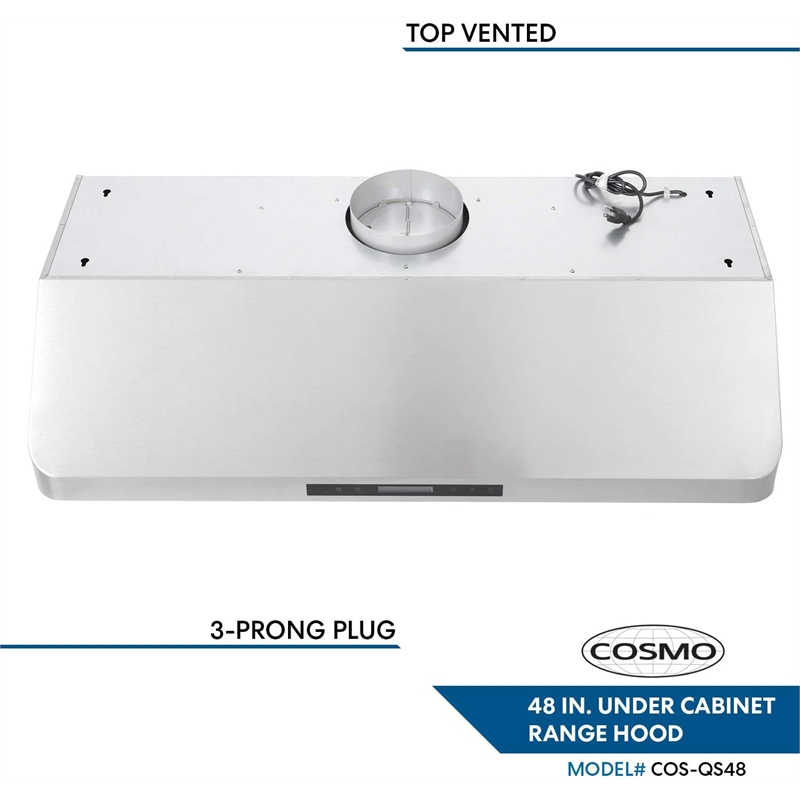 Cosmo COS-EPGR486G 48 in. Double Oven Gas Range & Hood Set - Liquid Propane