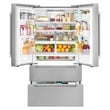 22.5 cu. ft. 4-Door French Door Refrigerator with Handles in Stainless Steel