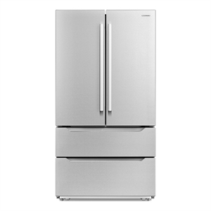 Cosmo 22.5 cu. ft. 4-Door Counter-Depth French Door Stainless Steel Refrigerator