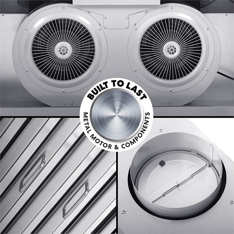 Cosmo 48 in. Gas Range & Hood & Dishwasher & Refrigerator Set - Liquid Propane