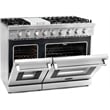 Cosmo COS-EPGR486G 48 in. Gas Range & Range Hood & Dishwasher & Refrigerator Set