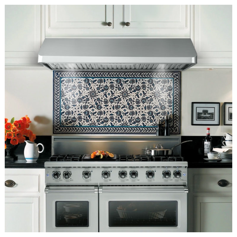 Cosmo 48 in. Gas Range & Hood & Dishwasher & Refrigerator Set - Liquid Propane