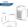 Cosmo 48 in. Gas Range & Hood & Dishwasher & Wine Cooler & Refrigerator Set