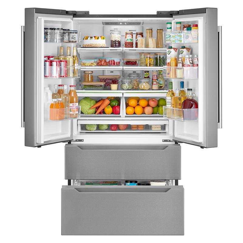 Cosmo 48 in. Gas Range & Hood & Dishwasher & Wine Cooler & Refrigerator Set