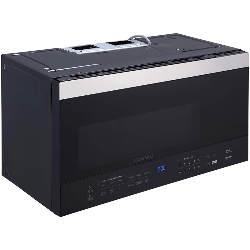 Cosmo 30 in. Drop-In Electric Ceramic Glass Cooktop & Microwave w/ Vent Fan Set
