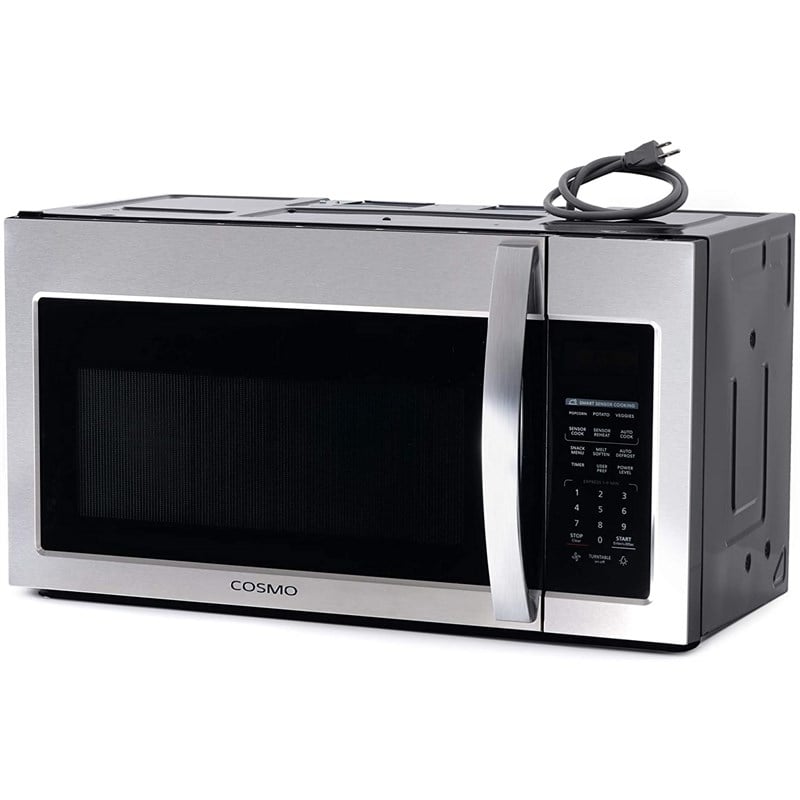 Cosmo 30 in. Drop-In Electric Ceramic Glass Cooktop & Microwave w/ Vent Fan Set