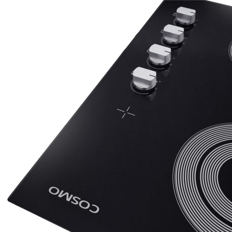 Cosmo 30 in. Drop-In Electric Ceramic Glass Cooktop & Microwave w/ Vent Fan Set