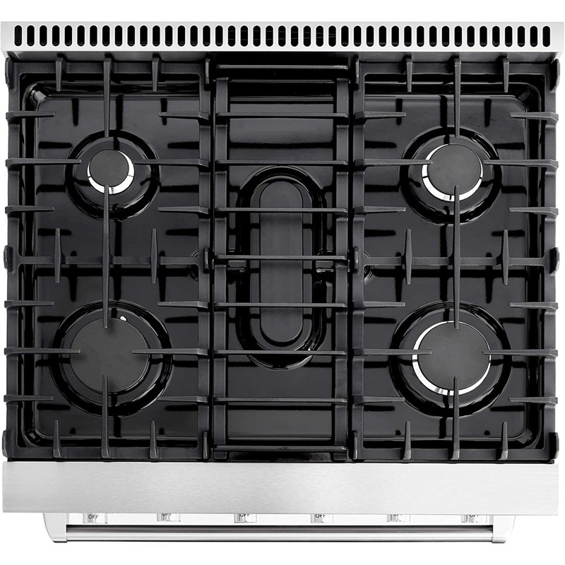 Cosmo COS-EPGR304 30 in. 4.5 cu. ft. Gas Range & Microwave w/ Vent Fan Set