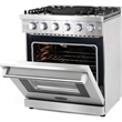 Cosmo 30 in. Gas Range & Microwave w/ Vent Fan & Dishwasher & Fridge Set