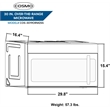 Cosmo 30 in. Gas Range & Microwave w/ Vent Fan & Dishwasher & Fridge Set
