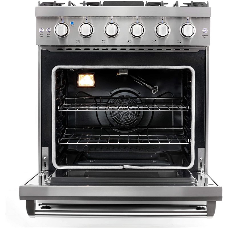 Cosmo 30 in. Gas Range & Range Hood & Dishwasher & Refrigerator Set