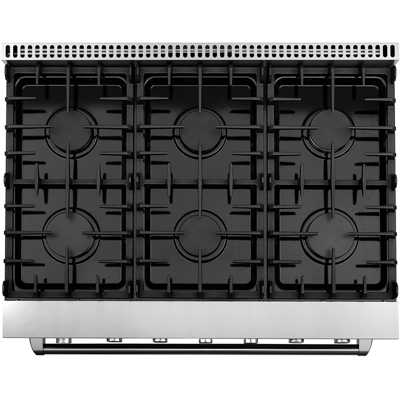 Cosmo 36 in. Gas Range & Hood & Dishwasher & Refrigerator & Microwave Set